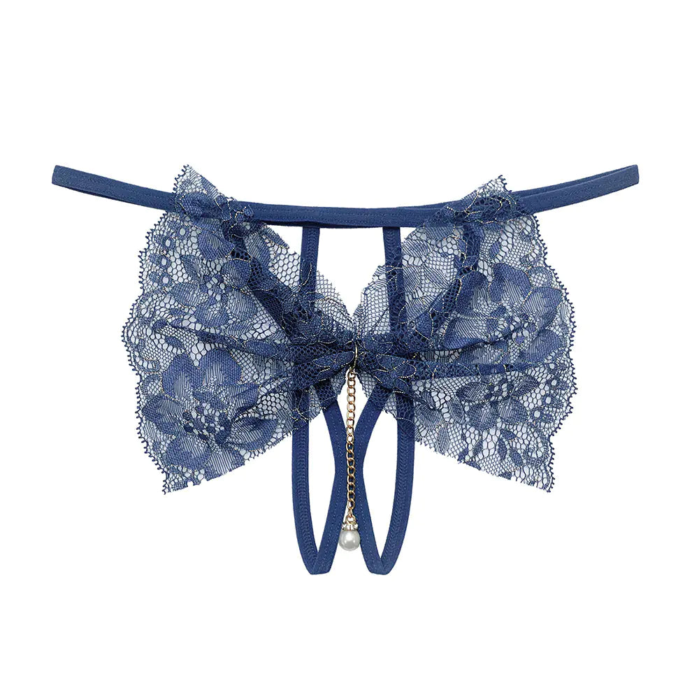 Lace Open-Crotch Thong Panties for Seduction 2256 - Lingerie