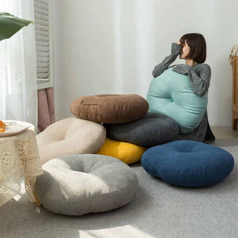 Stylish Pure Color Yoga Cushion for Comfort and Support