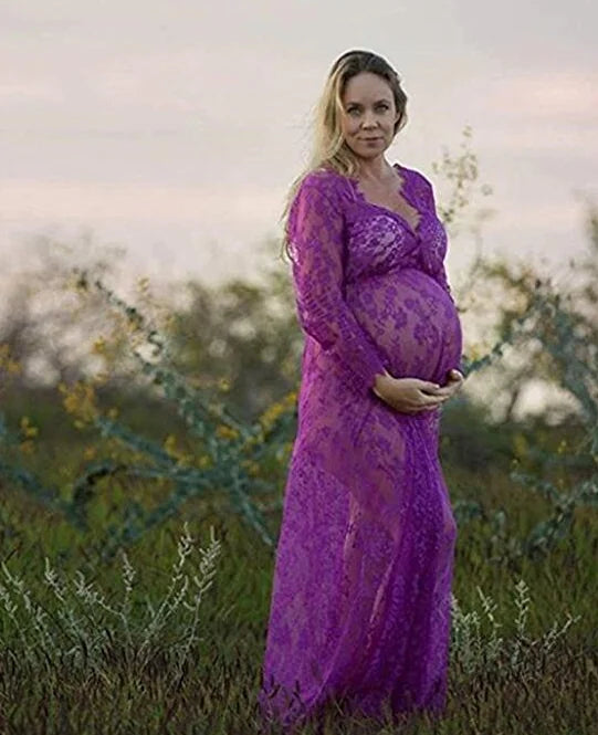 Maternity Lace Dress for Photography and Special Occasions  - 888