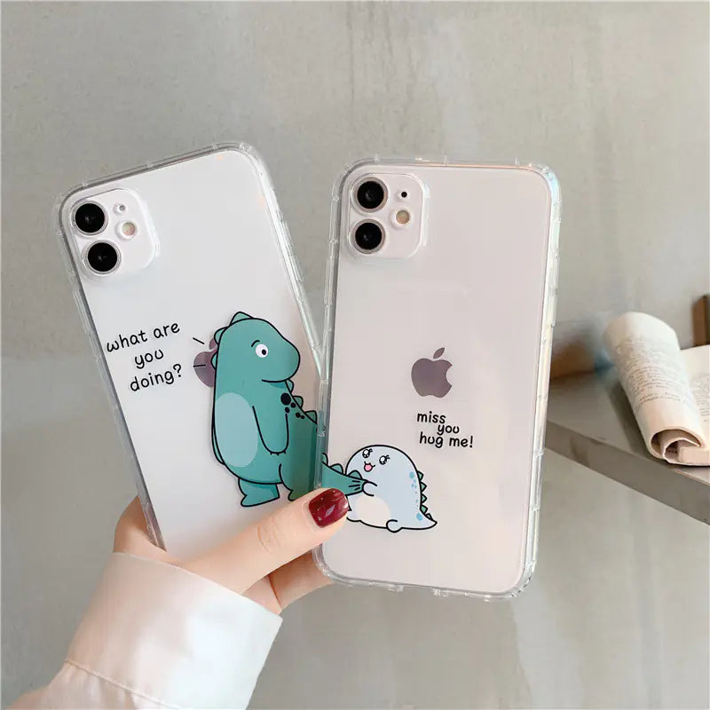 Transparent Airbag Anti-Fall Phone Case for Couples