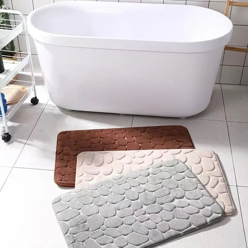 3-Piece Non-Slip Bathroom Rug Set - 888