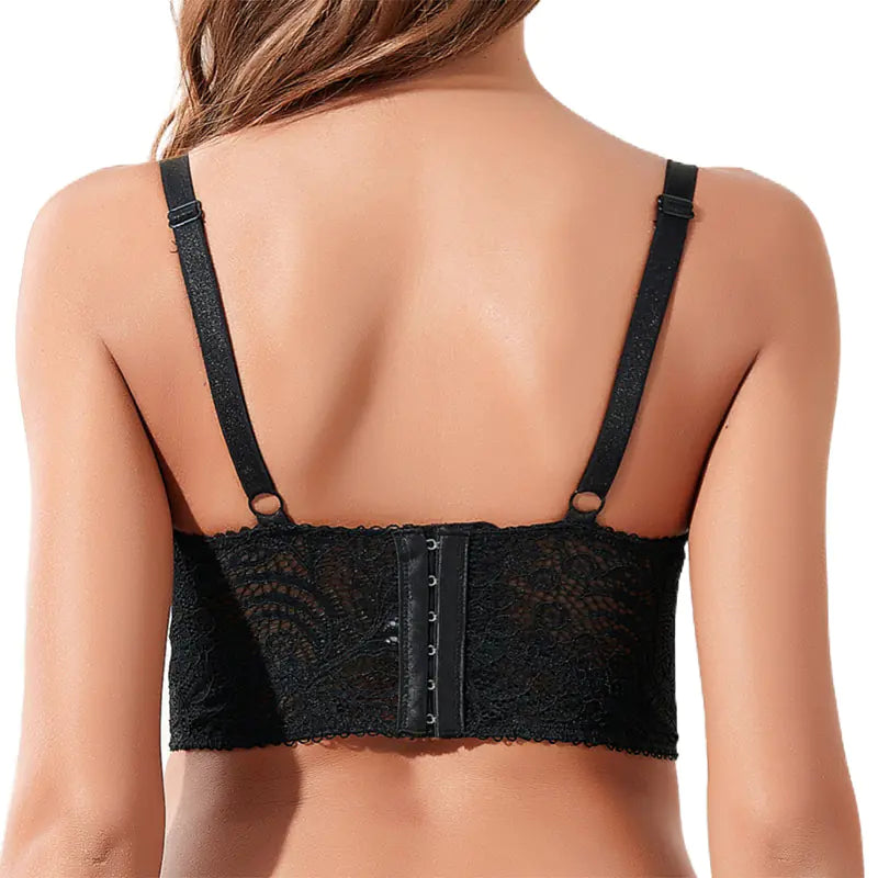Fishbone Lace Bra with Underwire and Comfort Fit - Lingerie