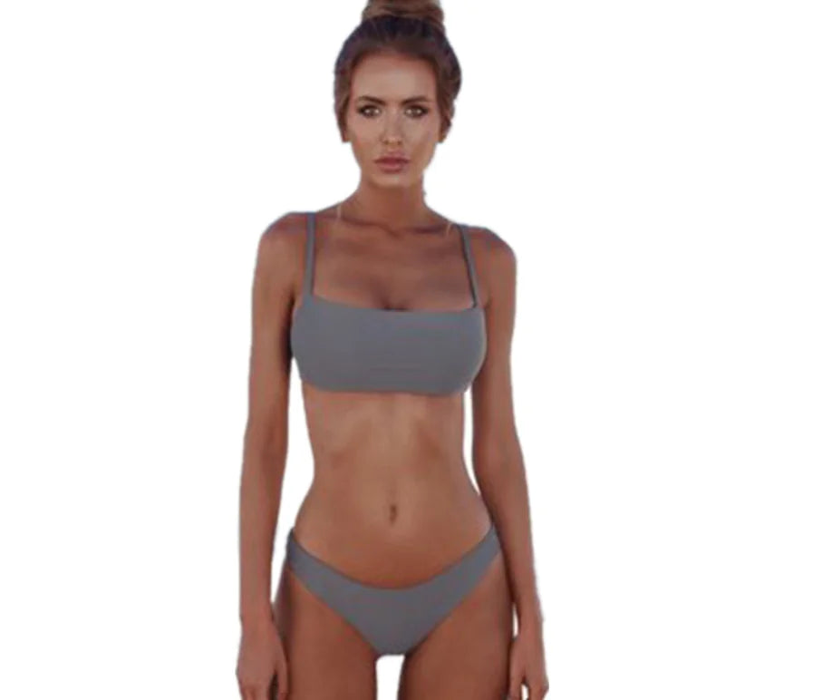 Trendy Printed Sexy Bikini Swimsuit Set - Lingerie