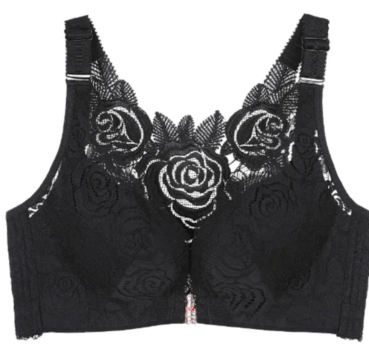 Lace Push-Up Front Buckle Bra - Lingerie