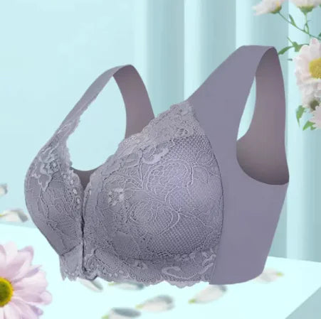 Front Buckle Thin Lace  Bra - Lingerie