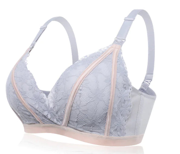 Lace Button Nursing Bra - Lingerie