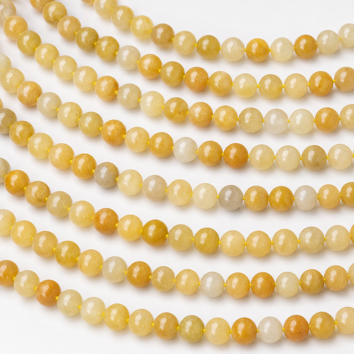 Yellow Aventurine Beads, Natural Round Crystal Beads 6mm to 10mm