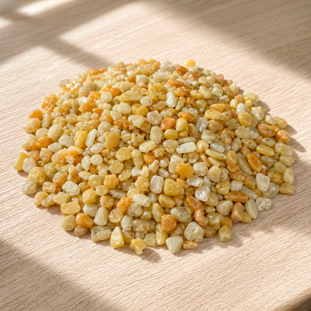 Raw Yellow Aventurine Crystal Chips.
