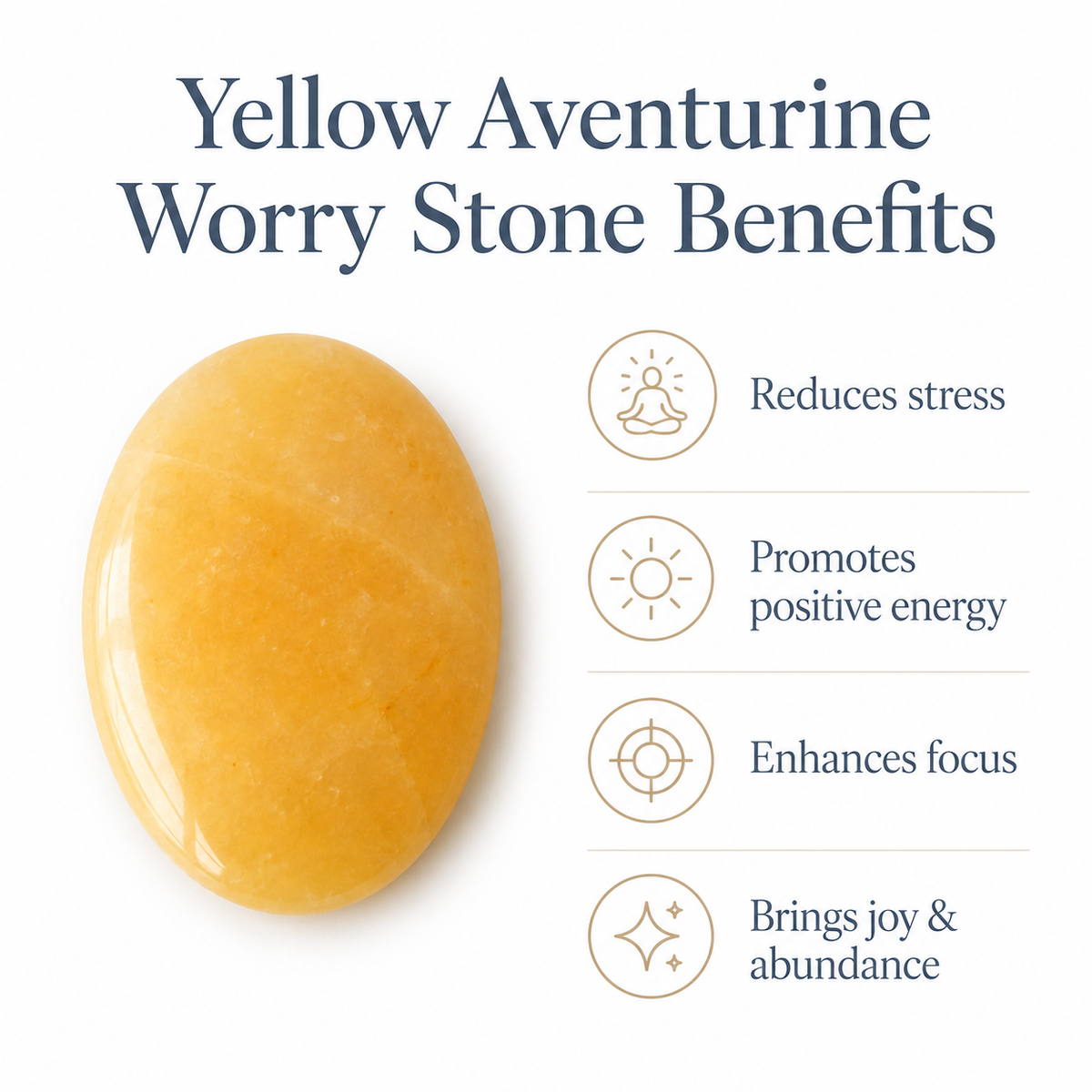 Yellow Aventurine Pocket Stones (Strength and Intuition )