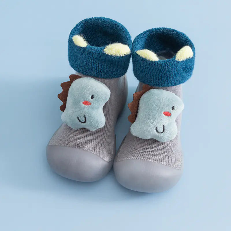 Cartoon Plush High-Top Baby Shoes for Toddlers (1-2Y)- 888
