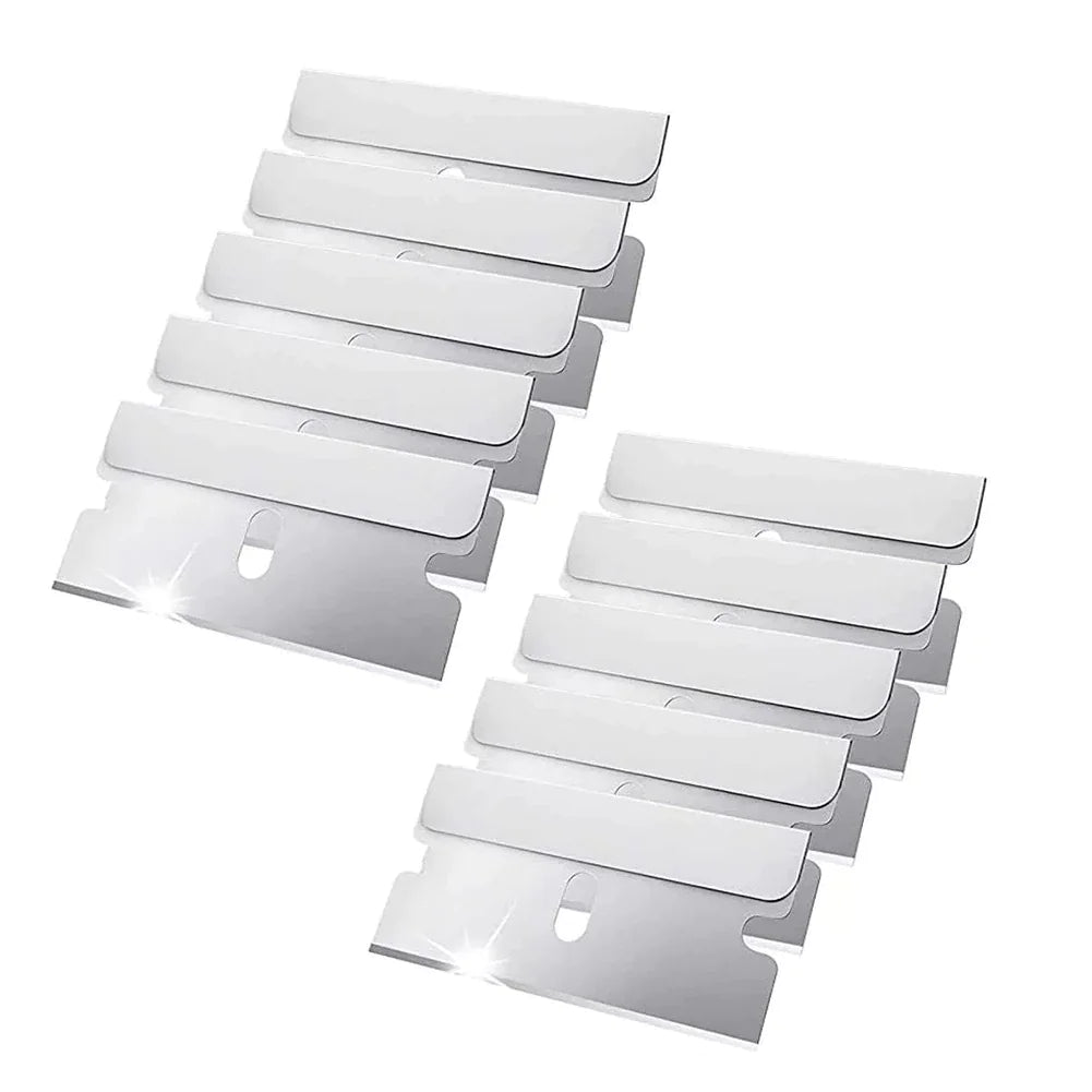 100 PCS Razor Blades Single Edge Extra Sharp Heat Treated Safety Knife Scrapers