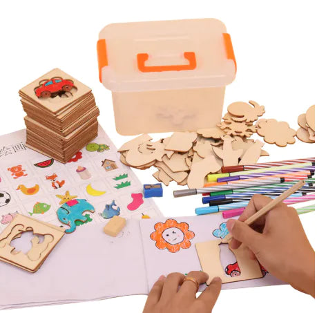 Kids’ Art Set with Templates - 888