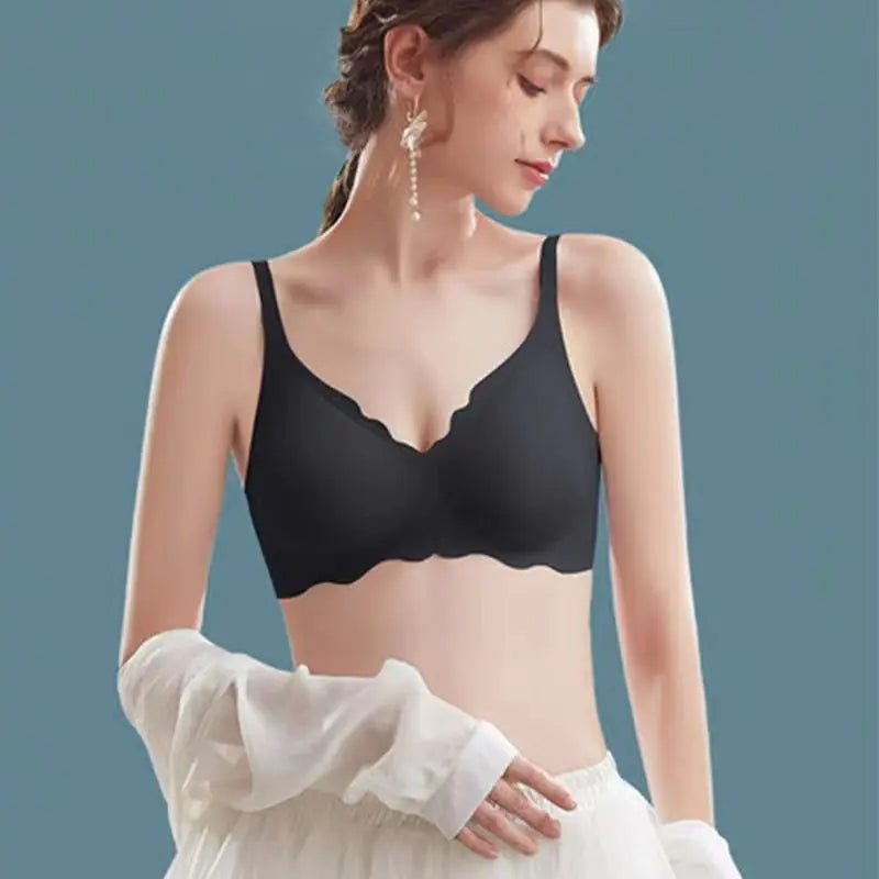 Naked Seamless Jelly Soft Support Bra for Small Chest - Lingerie