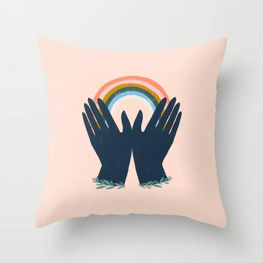 Abstract Oil Painting Pillowcase Cover
