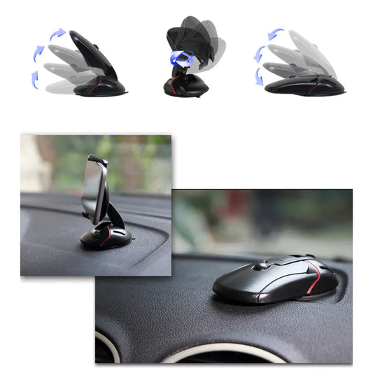 Creative Car Phone Holder with Suction Cup Design