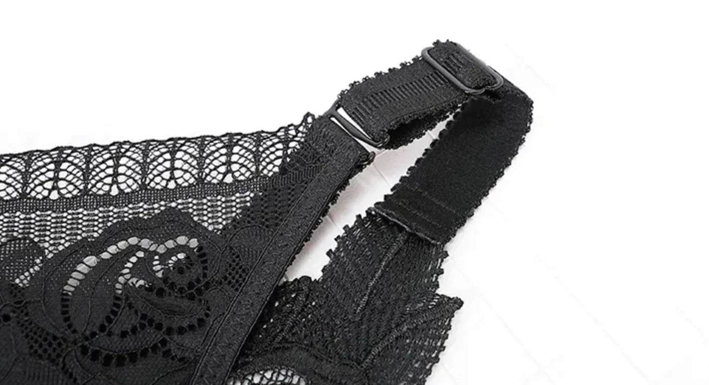 Lace Push-Up Front Buckle Bra - Lingerie