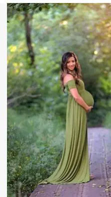 Maternity Maxi Dress for Photography and Baby Showers - 888