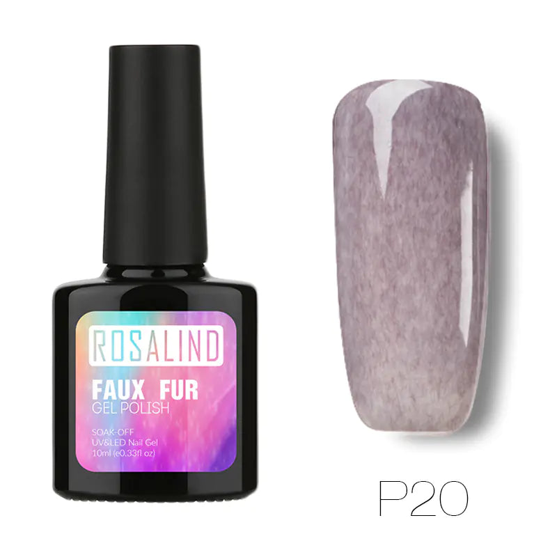 10ML Nail Polish with Faux Fur Finish for Nail Art