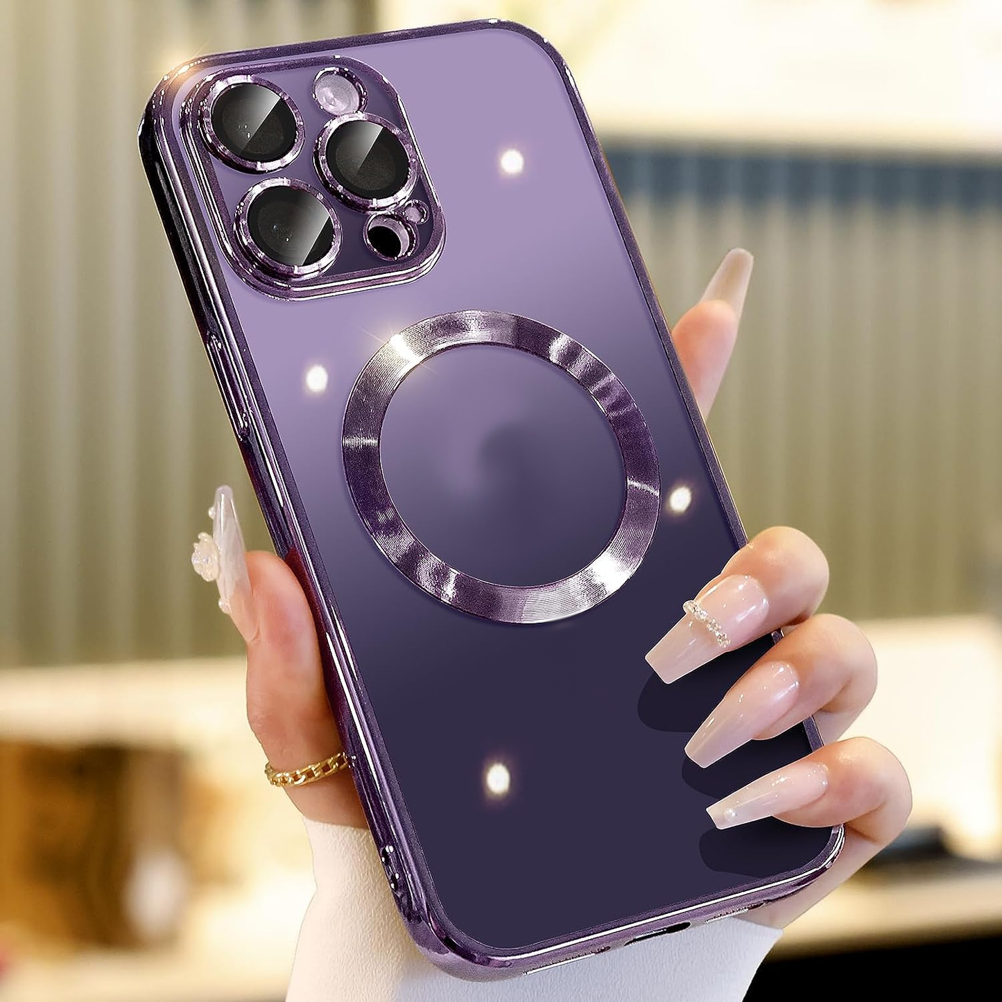 For Apple iPhone 14 13 12 11 Pro Max Case Mag Safe Magnetic Camera Lens Cover - Us seller
