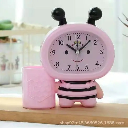 Bee Design Alarm Clock - Creative Cartoon Desk Clock
