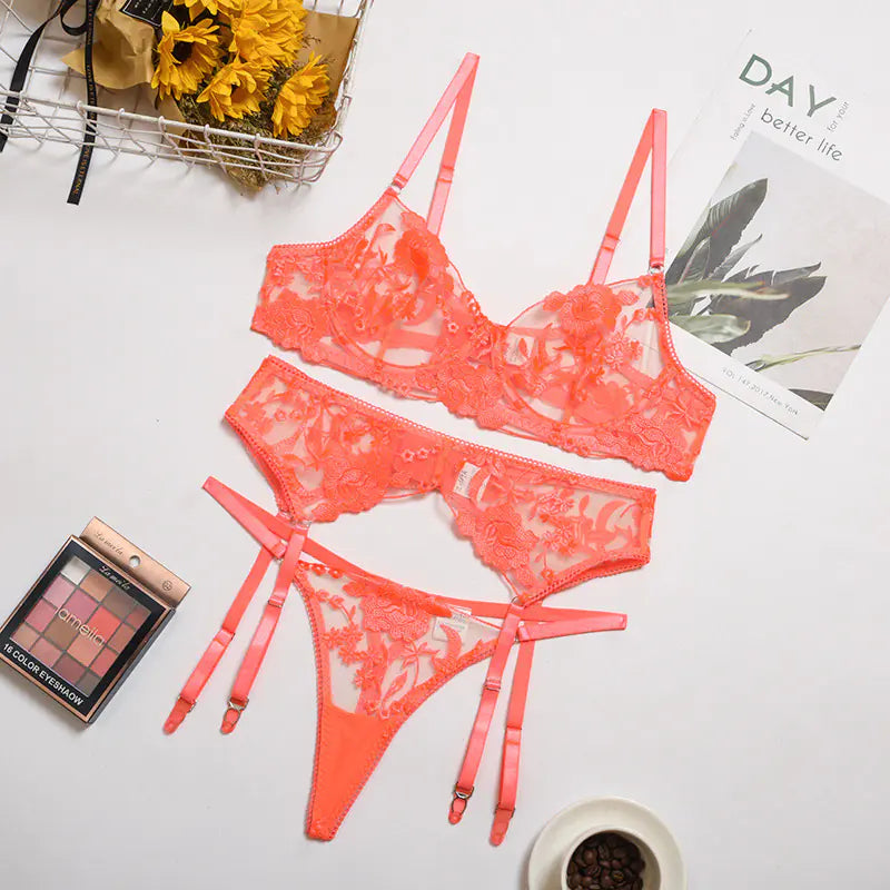 Summer Lace Mesh Lingerie Set for Nightclubs