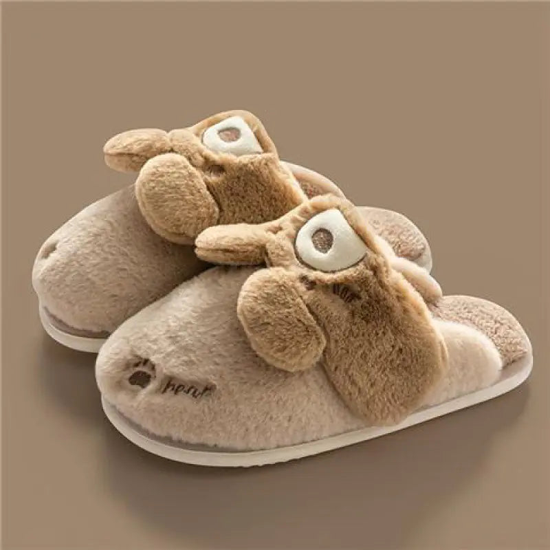 Cute Rabbit Couple Indoor Warm Cotton Shoes- 888