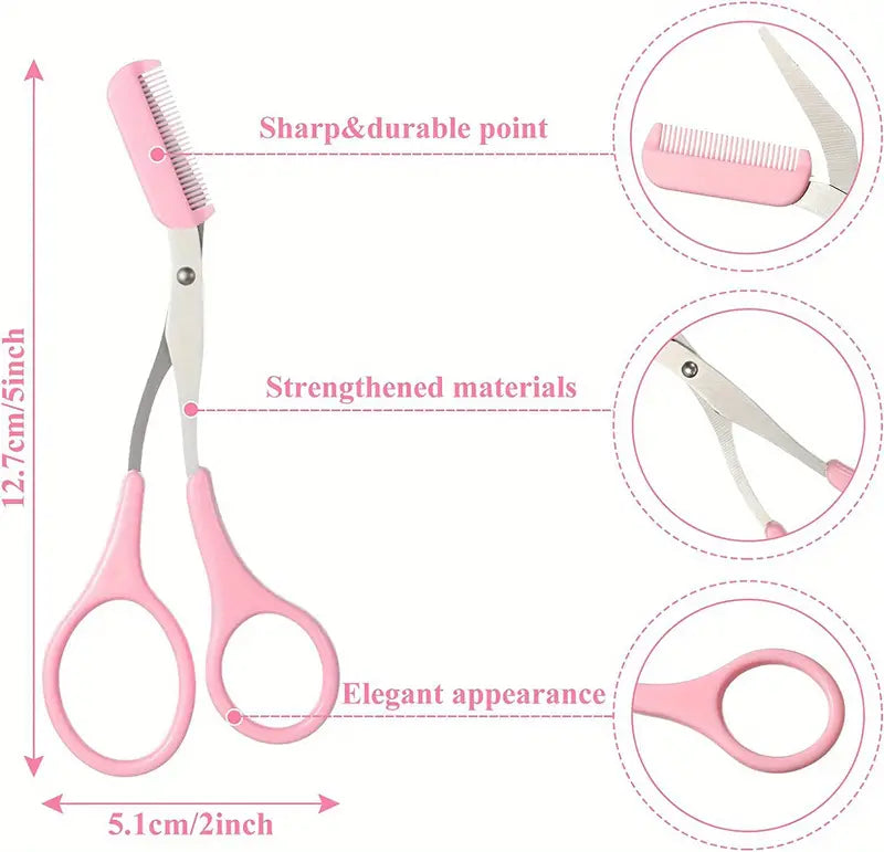 Eyebrow Scissors & Comb Set - 888