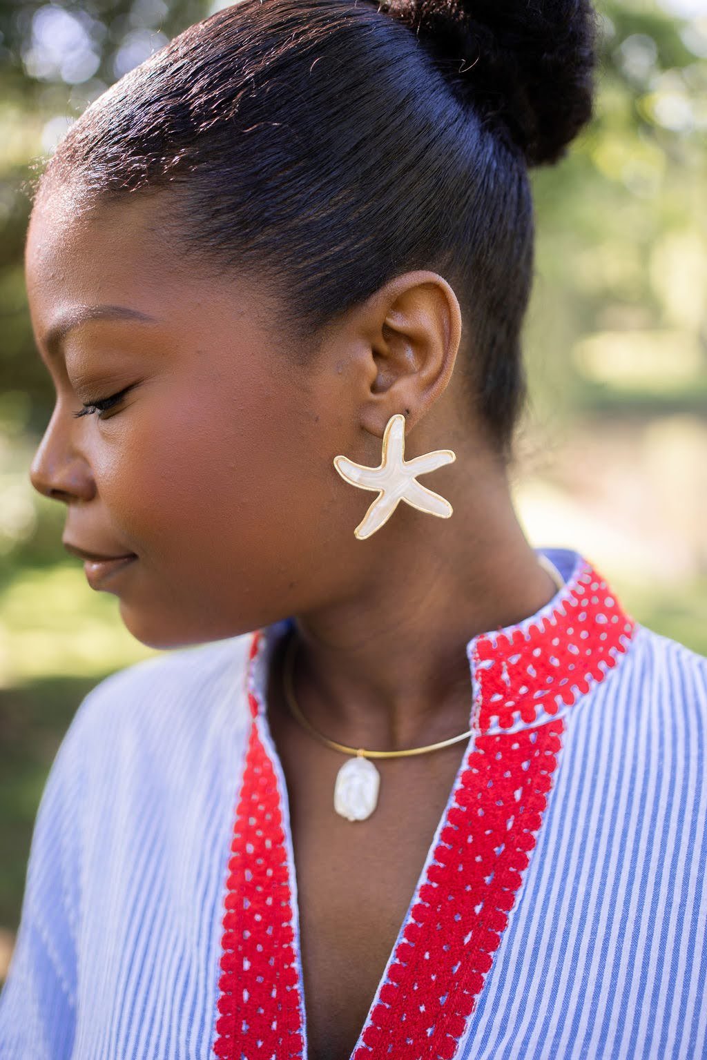 Acrylic Starfish Earring