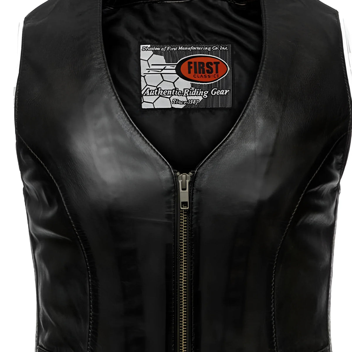 Savannah Women's Western Style Motorcycle Leather Vest