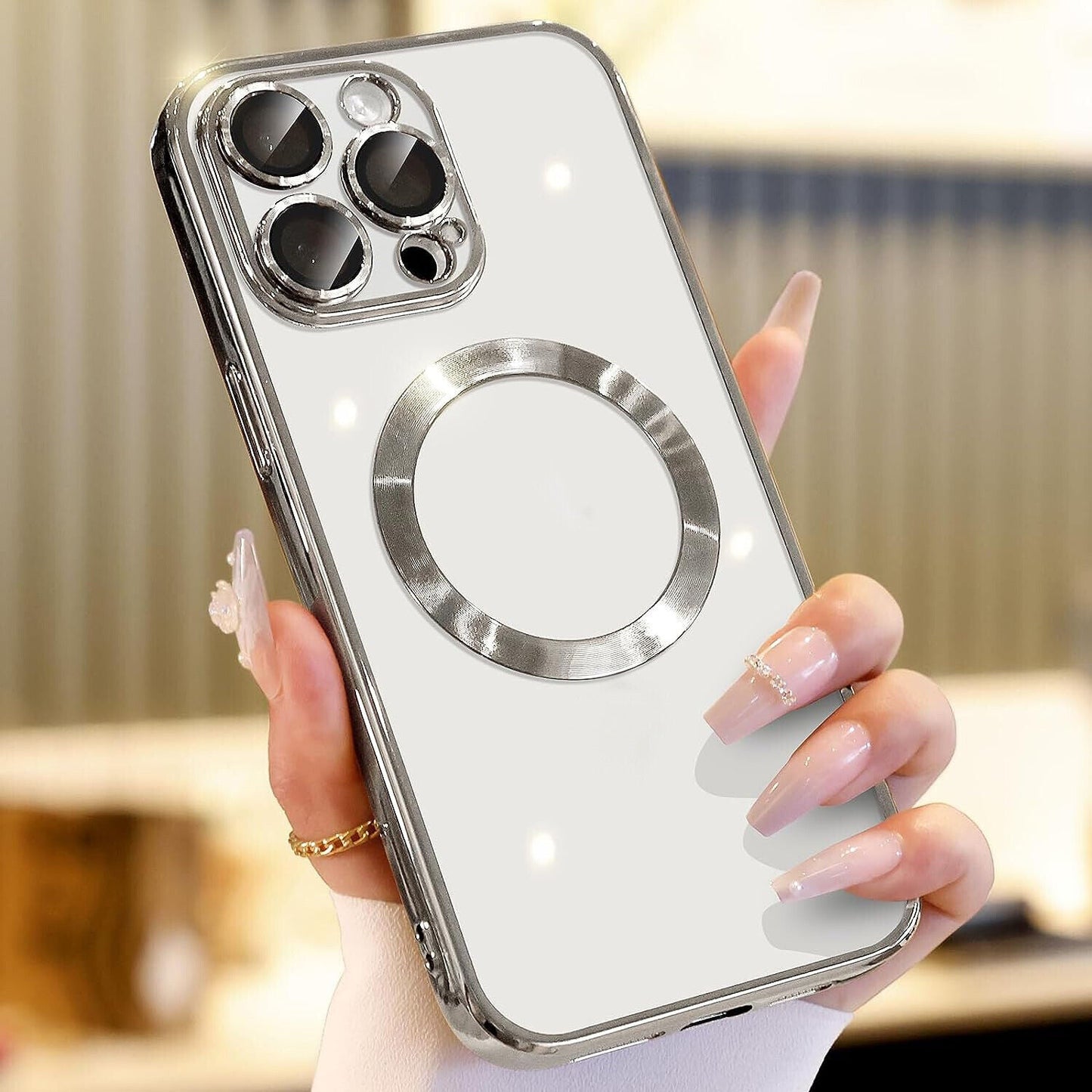 For Apple iPhone 14 13 12 11 Pro Max Case Mag Safe Magnetic Camera Lens Cover - Us seller