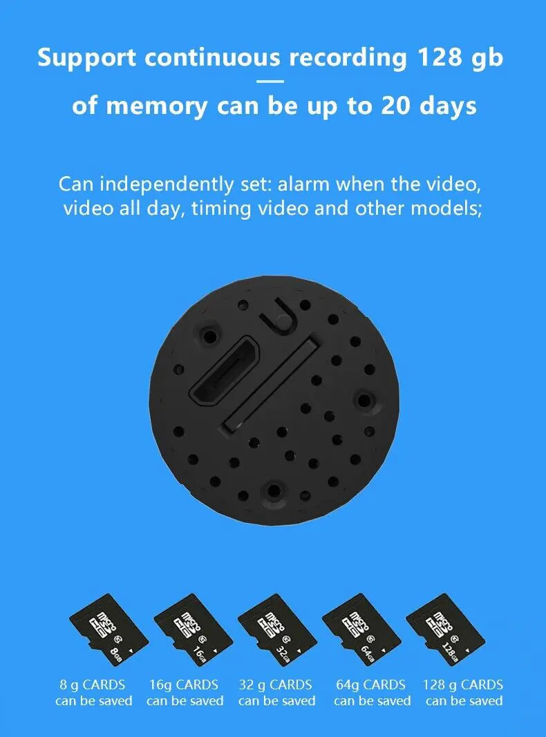 WiFi Wireless 4K Mini Camera Pinhole DIY HD Screw IP DVR Cam