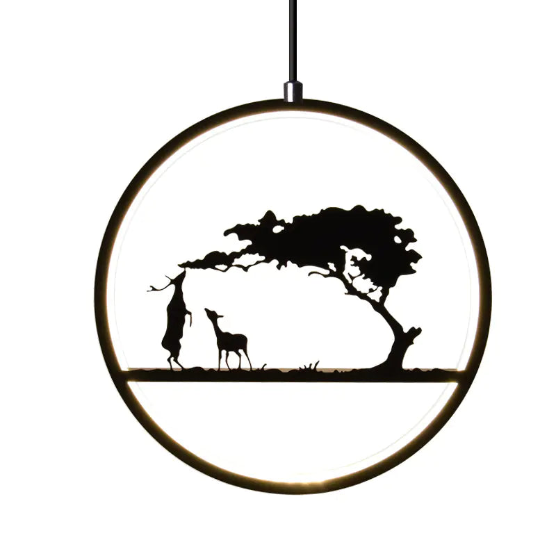 Creative Deer Pendant Light for Modern Nordic Dining