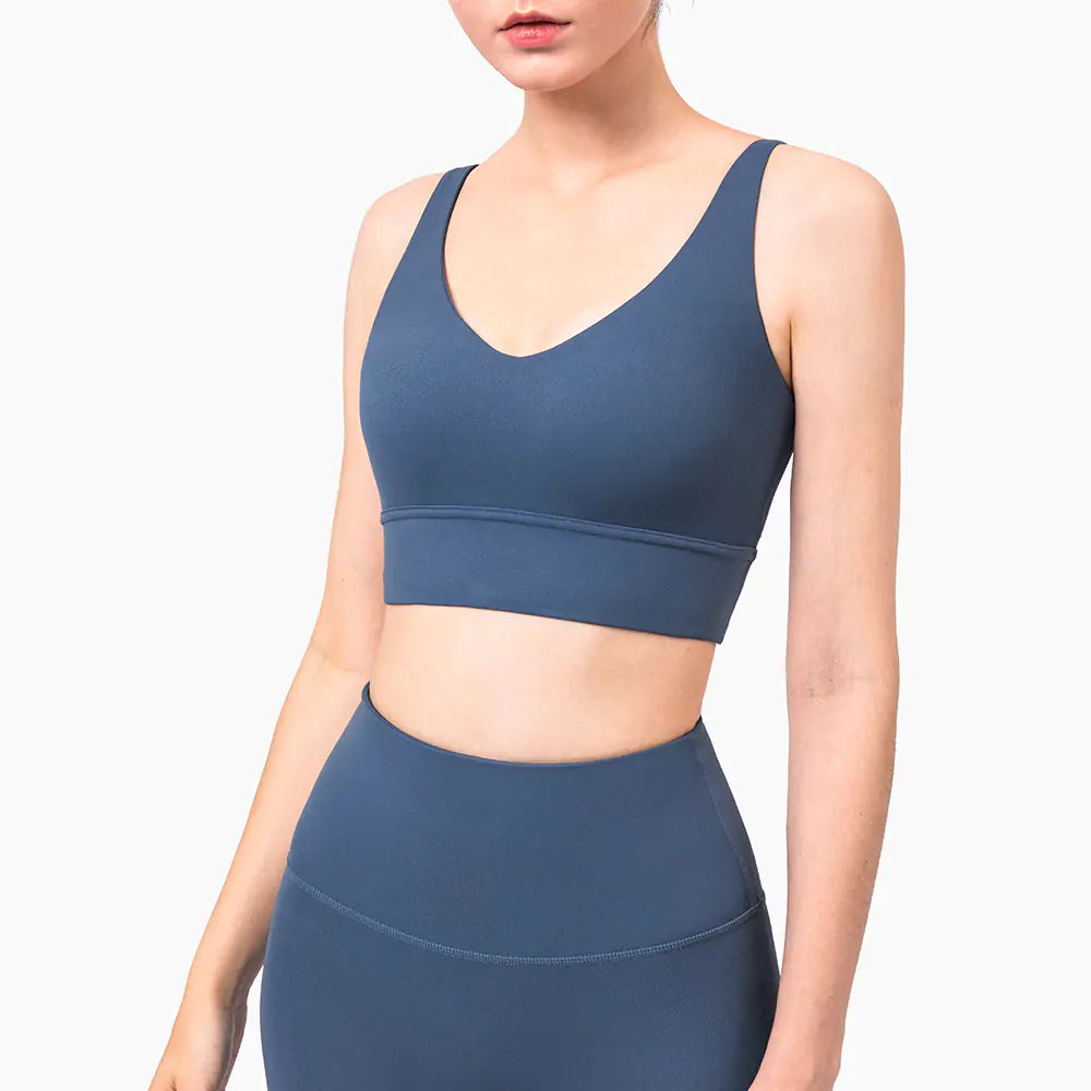 New Deep V Sports Bra for Yoga and Fitness - Lingerie