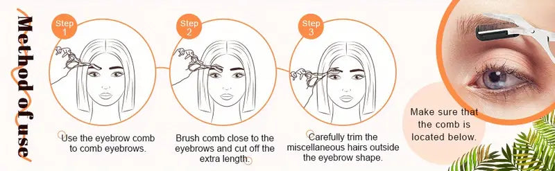 Eyebrow Scissors & Comb Set - 888
