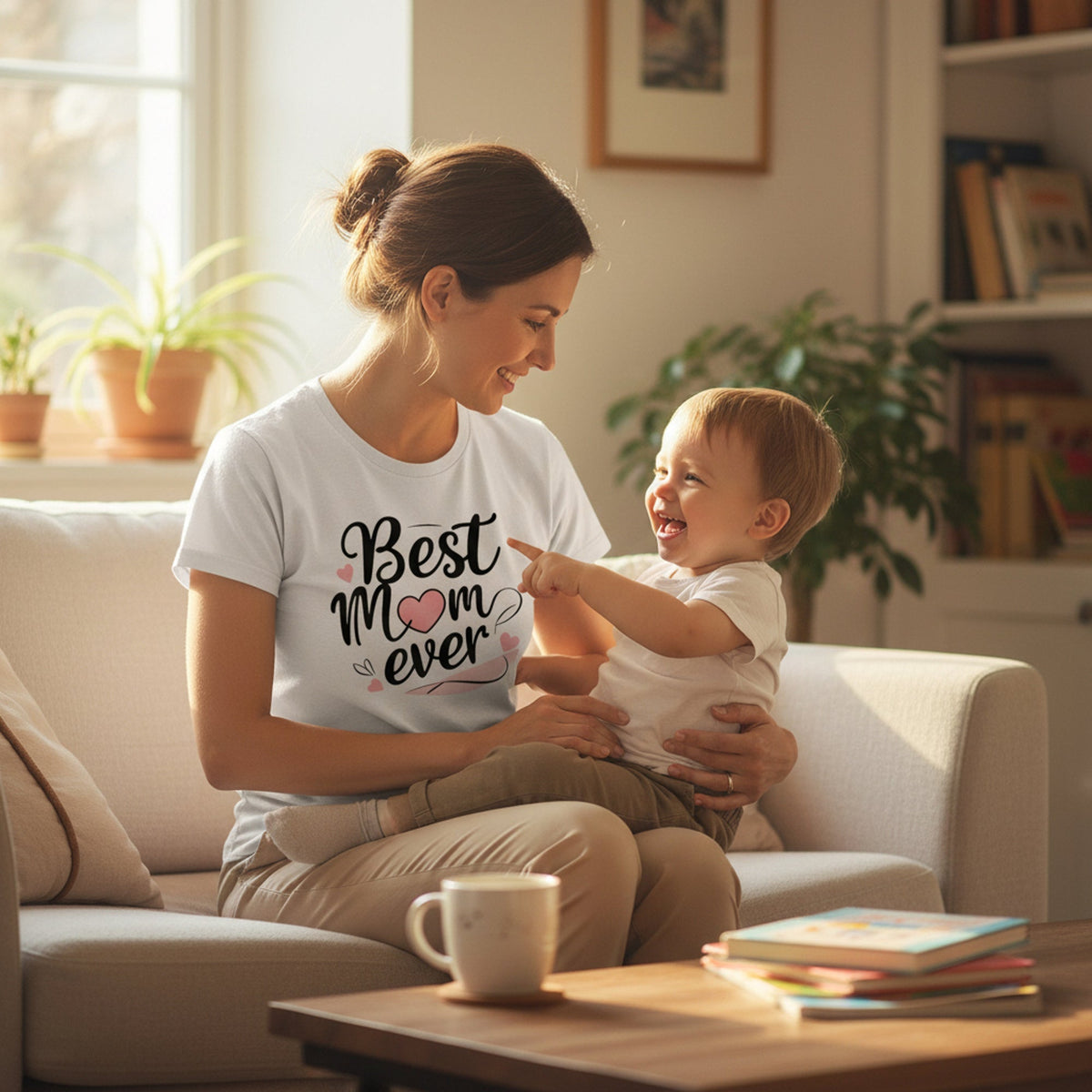 Best Mom Ever T Shirt Cotton Gift for Mother’s Day Birthday