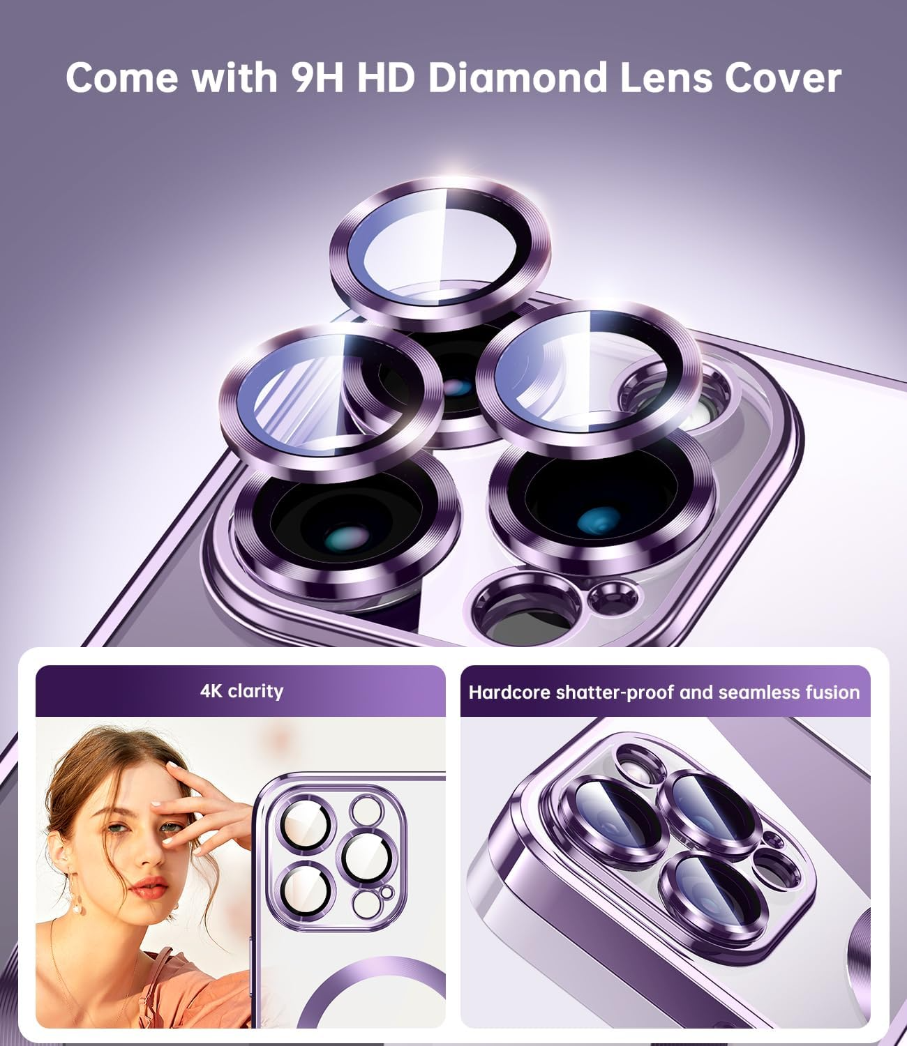 For Apple iPhone 14 13 12 11 Pro Max Case Mag Safe Magnetic Camera Lens Cover - Us seller