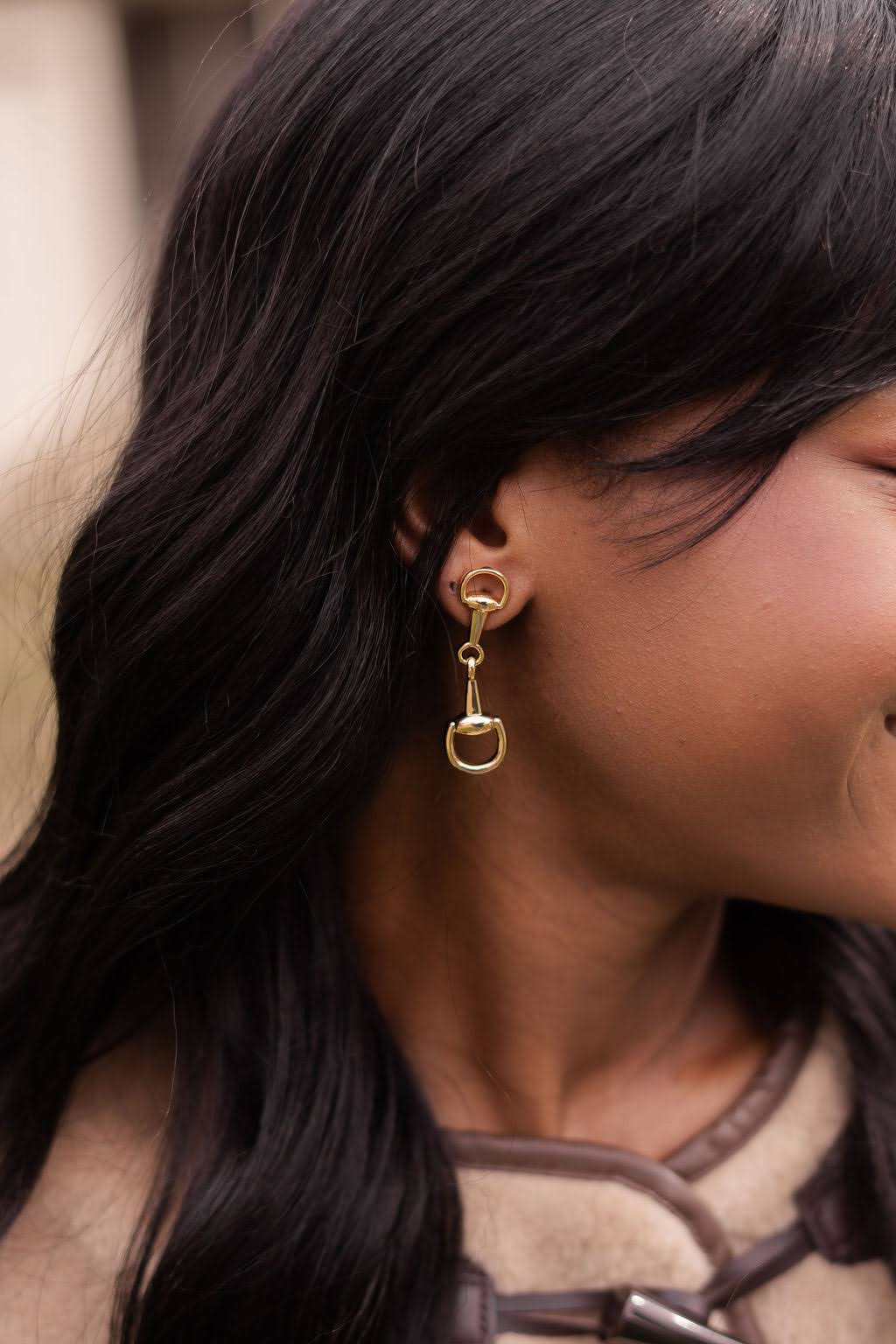 Blair Large Snaffle Bit Earring