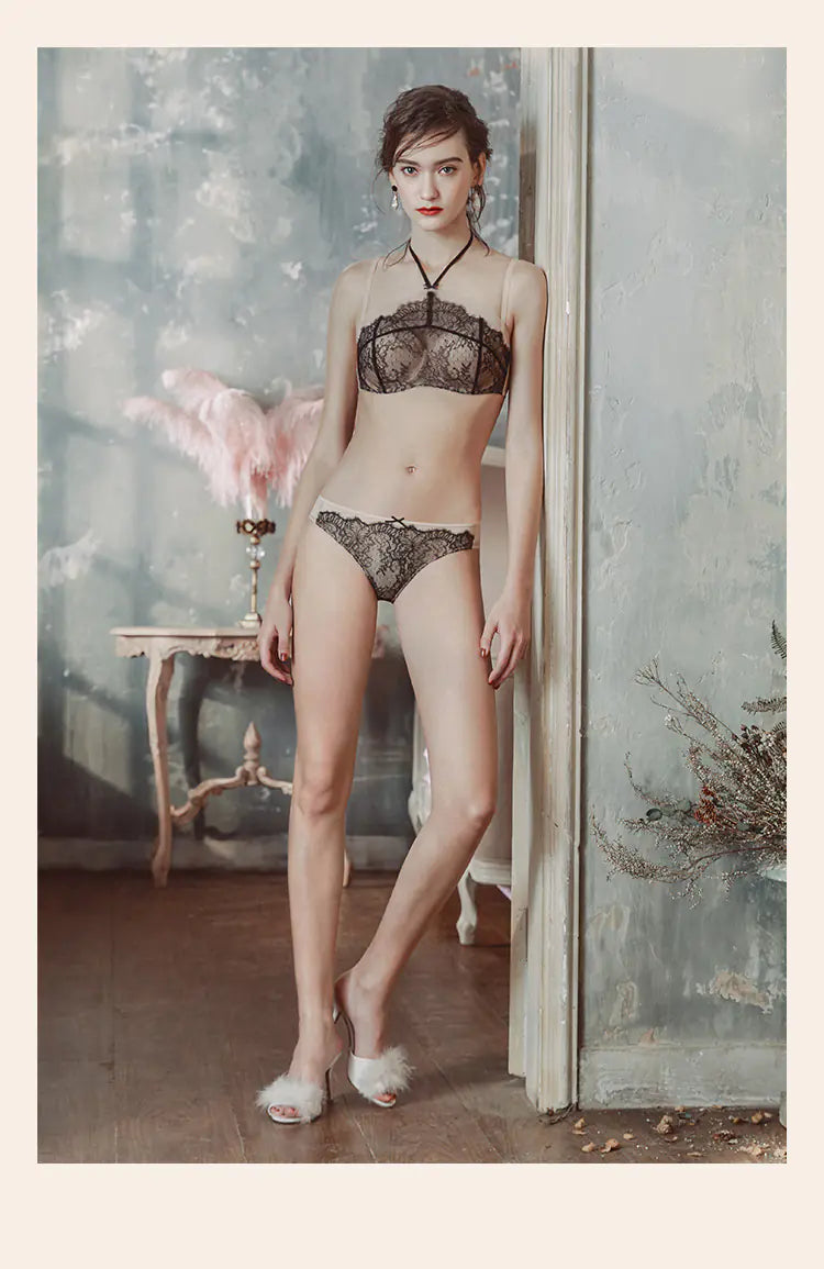 BOTHYOUNG Lace Push-Up Bra Set for Small Bust - Lingerie