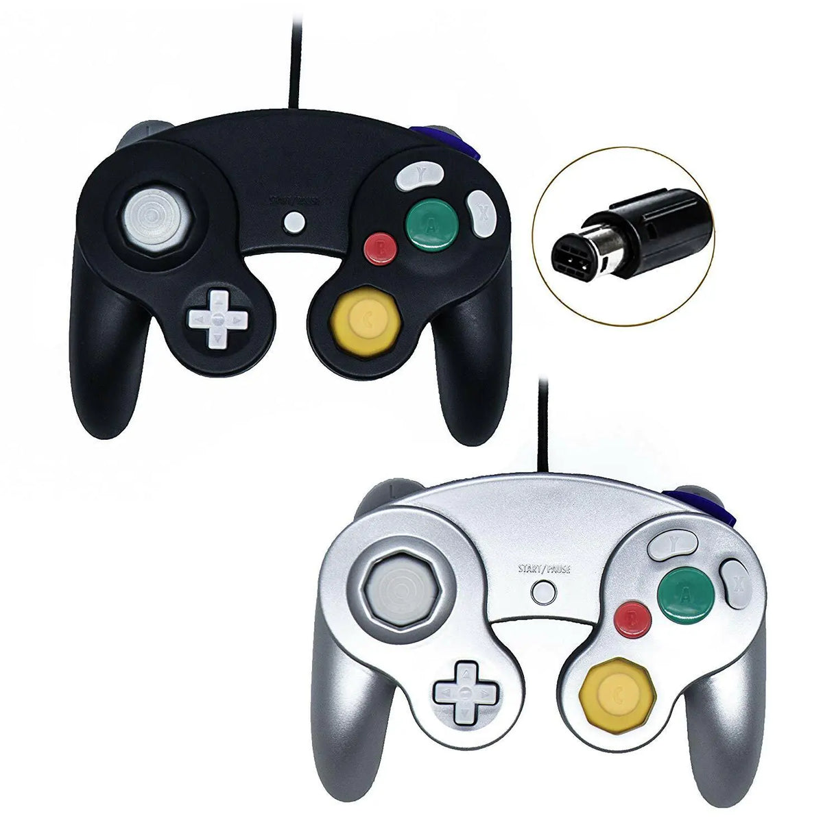 2 Pack Wired NGC Controller Gamepad for Nintendo GameCube GC & Wii U Console USA