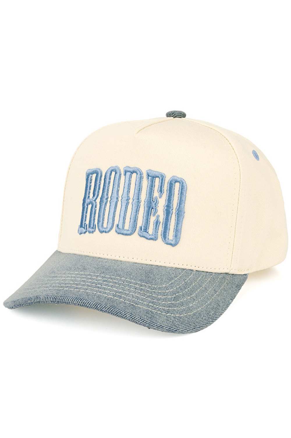 C.C RODEO Letter Embroidered Snapback Trucker Hat