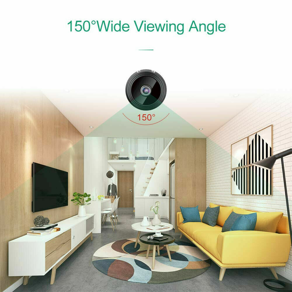 Mini Wireless Camera WiFi IP Home Security DVR Night Vision HD USB 1080P