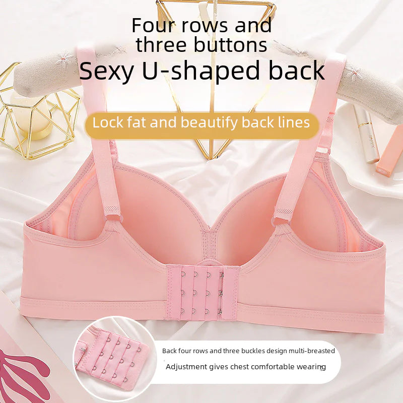 New Plus Size Simple Smooth Wireless Bra - Lingerie