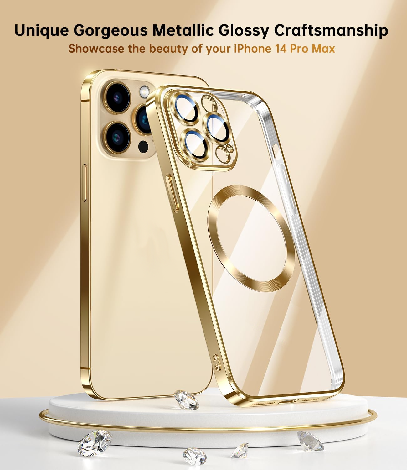 For Apple iPhone 14 13 12 11 Pro Max Case Mag Safe Magnetic Camera Lens Cover - Us seller
