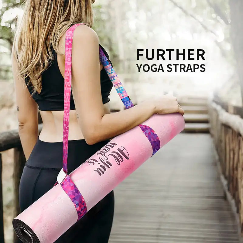 Colorful Nylon Yoga Mat Strap with Ratchet Tie Down