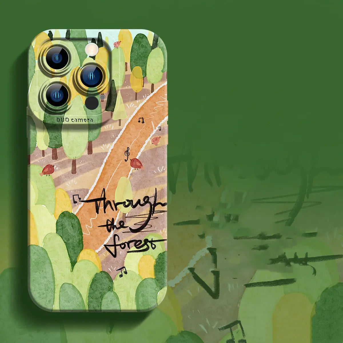 All-Inclusive Liquid Silicone Phone Case - Through The Forest