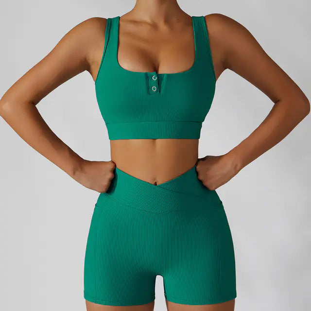 Women's Shockproof Push-Up Sports Bra - Lingerie