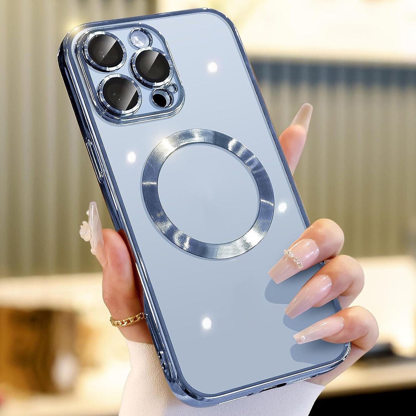 For Apple iPhone 14 13 12 11 Pro Max Case Mag Safe Magnetic Camera Lens Cover - Us seller