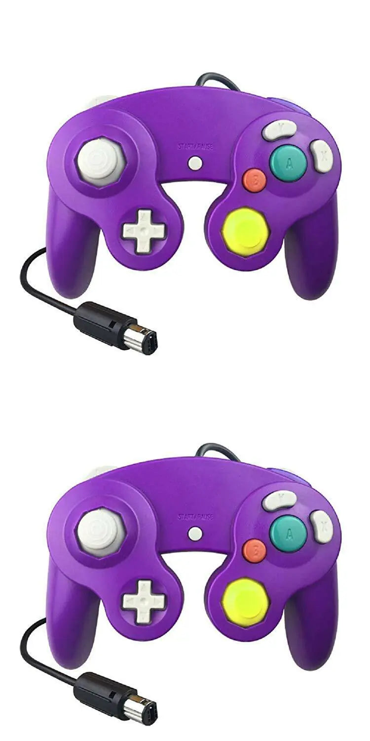2 Pack Wired NGC Controller Gamepad for Nintendo GameCube GC & Wii U Console USA