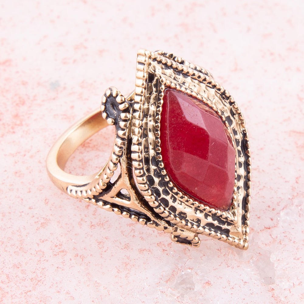 Cleopatra Bordeaux Quartz Ring