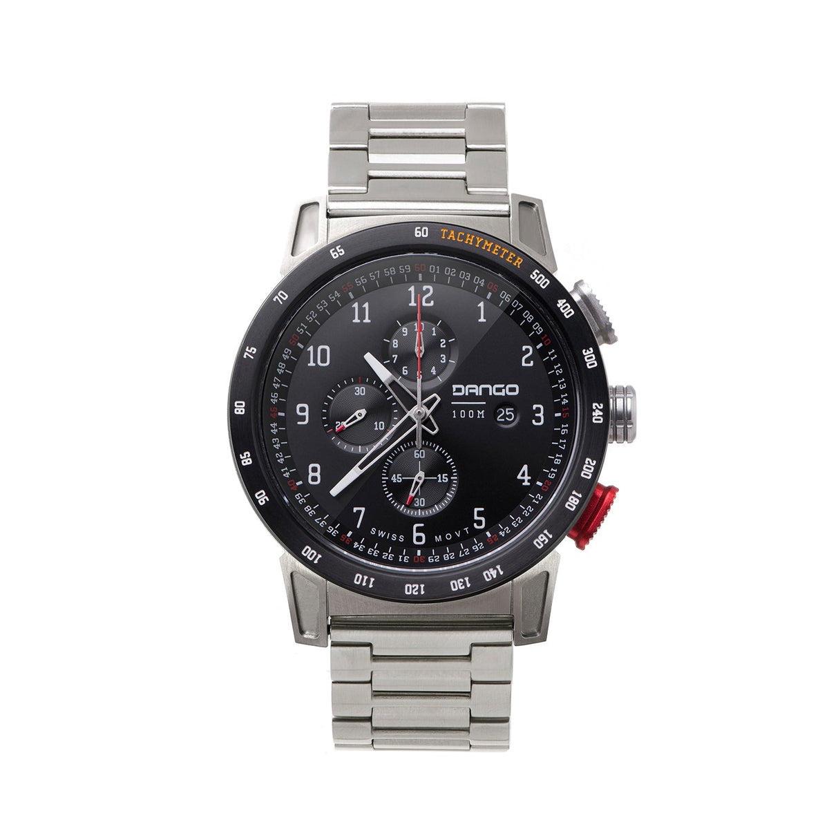CR-01 - Chrono Watch with Metal Bracelet